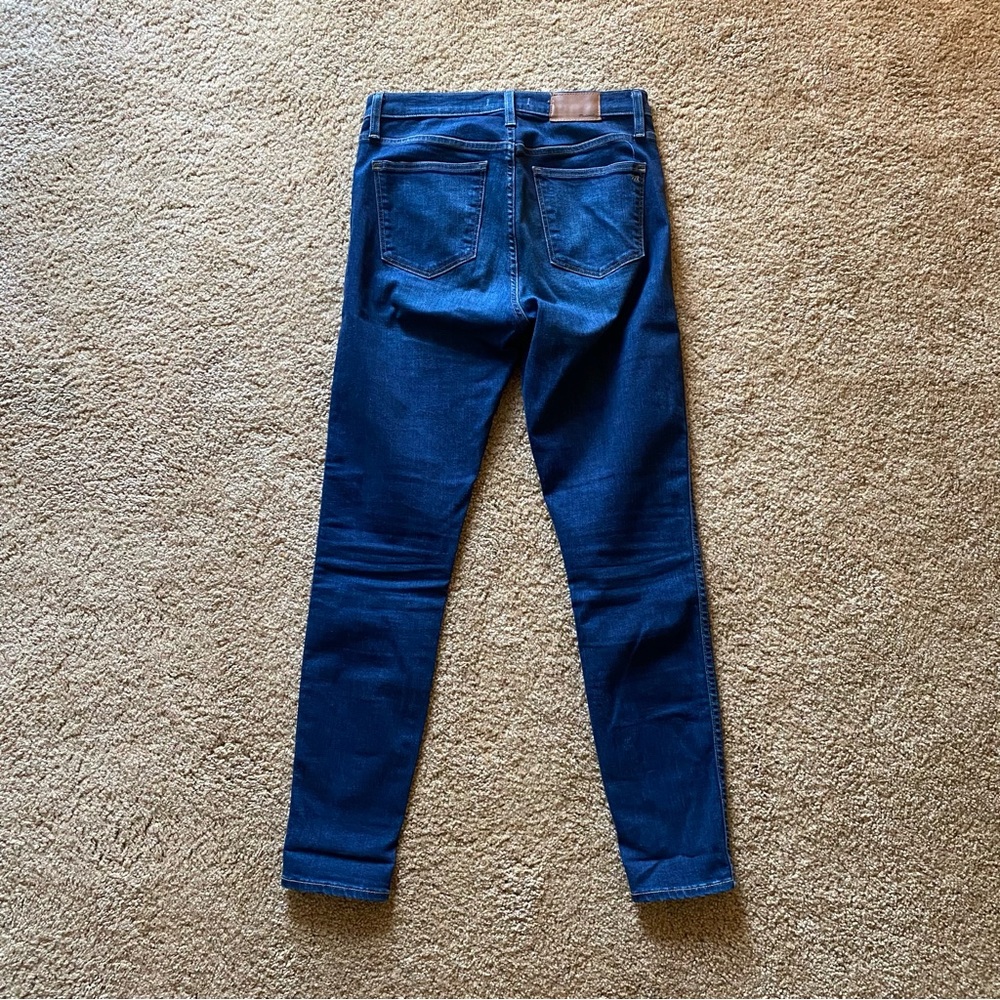 Madewell 10 inch High Rise Skinny Jeans, Hayes Wash, size 29 - Picture 2 of 9